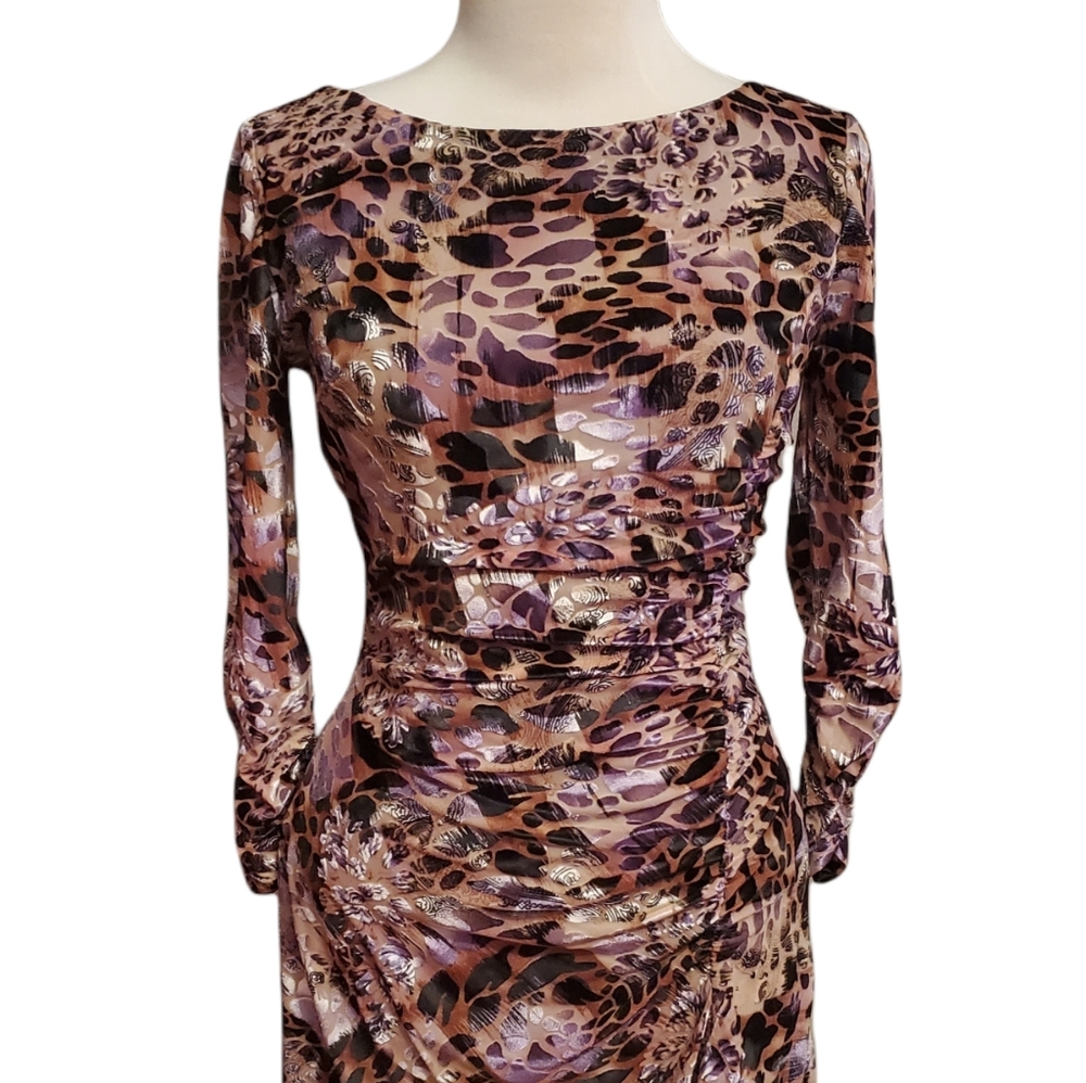 Alberto Makali Velvet Ruched Mini Dress